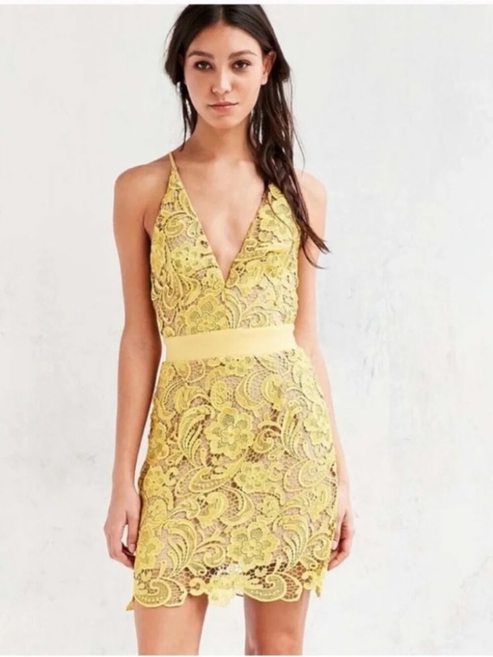 Dress the Population Ava Lace Mini Dress NWT